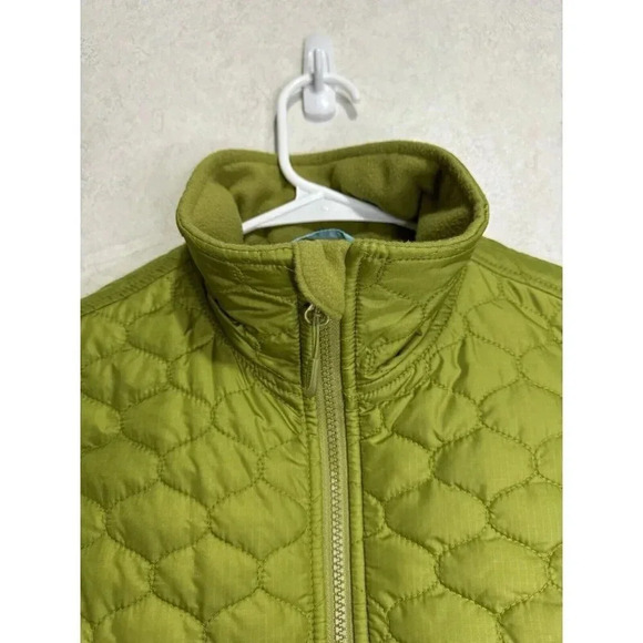 L.L. BEAN Quilted Mint Green Vest MEDIUM Fall Casual Fall Winter Outdoor Light - Picture 5 of 7